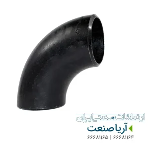 زانو 90 درجه بنکن رده 40 سایز 3 اینچ برای سیستم‌های لوله‌کشی صنعتی و تغییر جهت جریان.