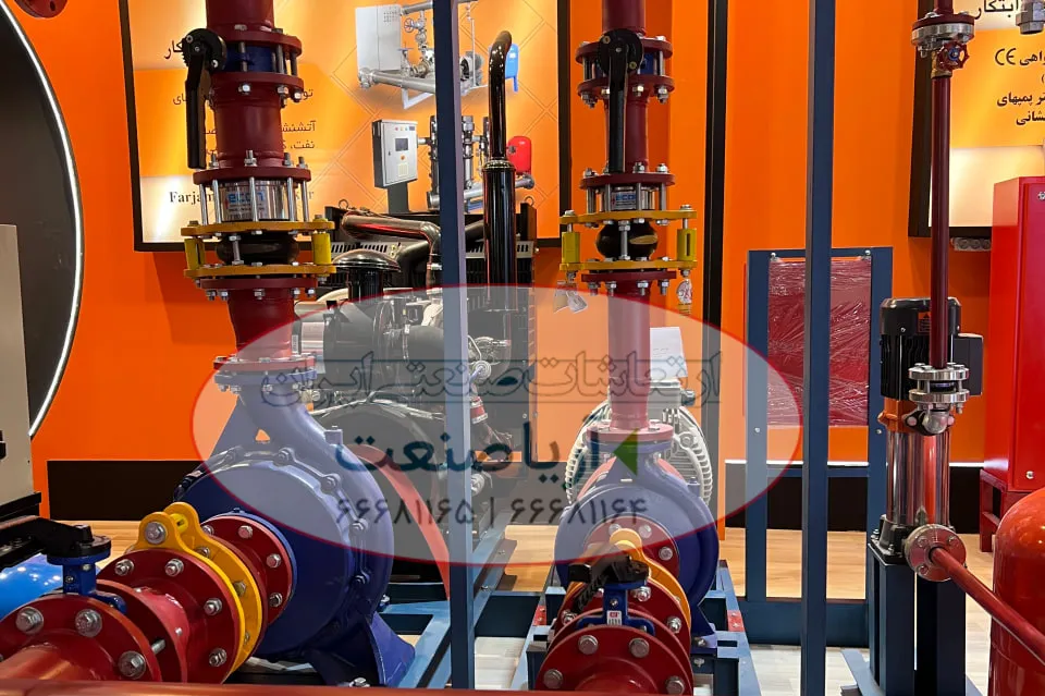 لرزه گیر های صنعتی نصب شده در موتورخانه برای کاهش ارتعاشات سیستم لوله کشی