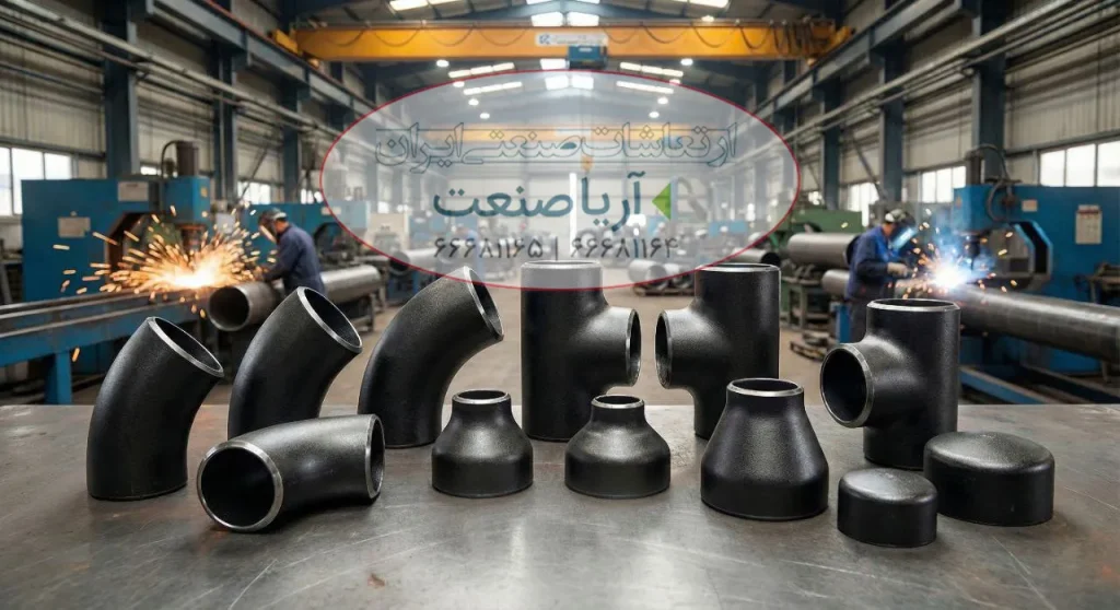 انواع اتصالات رده 40 بنکن شامل زانویی 45، زانویی 90 و سهراهی